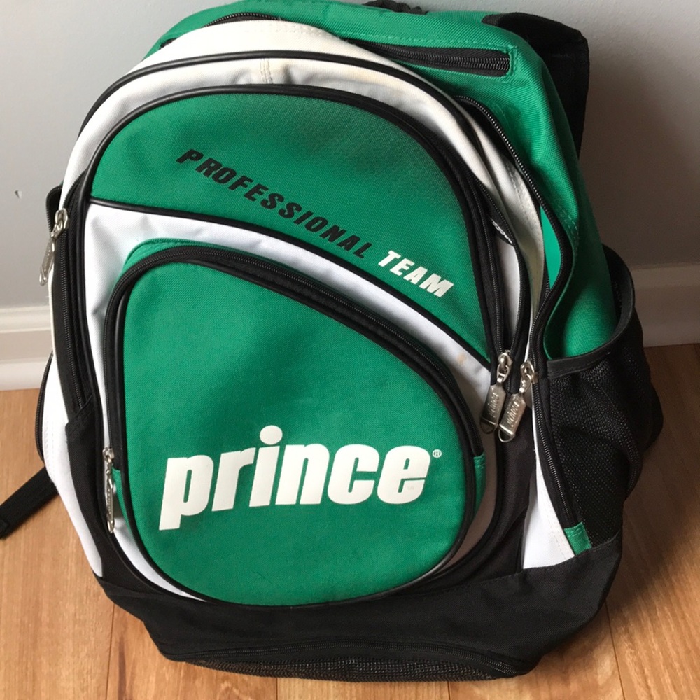 Prince green tennis bag backpack